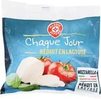 Mängden socker i Mozzarella réduit en lactose 18% Mat. Gr.