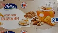 Mängden socker i Yaourts brassés miel et graines