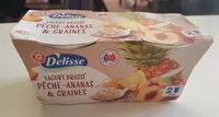 Mängden socker i Yaourts brassés pêche ananas et graines