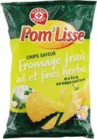 Mängden socker i Chips saveur fromage frais ail et fines herbes