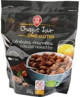 Mängden socker i Ceréales fourrées cacao noisette sans gluten
