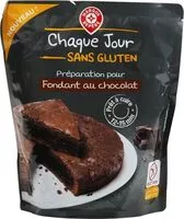 Mängden socker i Préparation pour fondant au chocolat sans gluten