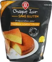 Mängden socker i Préparation pour moelleux saveur citron sans gluten