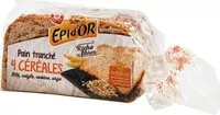 Mängden socker i Pain tranché aux 4 céréales