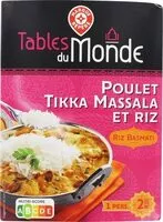Mängden socker i Poulet tikka massala et son riz basmati