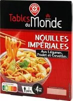 Mängden socker i Nouilles impériales aux légumes, poulet et crevettes