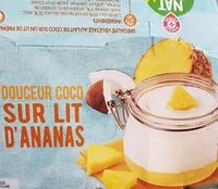 Mängden socker i Yaourt lait coco lit ananas