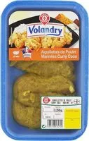 Mängden socker i Aiguillettes de poulet marinées curry coco