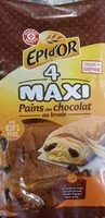 Mängden socker i Maxi pains au chocolat x 4