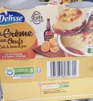 Mängden socker i Crème aux oeufs sur lit d'orange a la liqueur d'orange