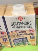 Mängden socker i Crème semi-épaisse