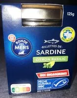Mängden socker i Rillettes de sardine citron basilic