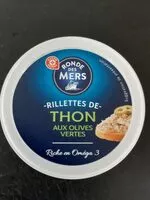 Mängden socker i Rillettes de thon aux olives vertes