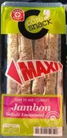Mängden socker i Sandwich pain de mie complet Jambon salade emmental