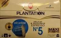 Mängden socker i Délicat et savoureux expresso no 5 decafeine