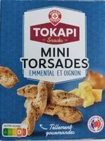 Mängden socker i Mini torsades emmental et oignon