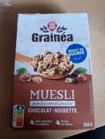 Mängden socker i Muesli pépites croustillantes chocolat-noissette réduit en sucre