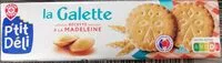 Mängden socker i La Galette recette à la madeleine