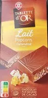 Mängden socker i Tablette d'Or Lait popcorn caramélisé