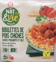 Mängden socker i Boulette de pois chiche sauce piquante et blé
