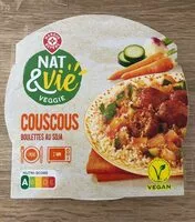 Mängden socker i Couscous boulettes au soja