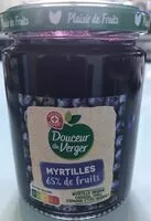 Mängden socker i Confiture de Myrtilles 65% de fruits