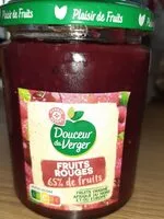 Mängden socker i Confiture fruits rouges 65%de fruits