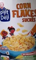 Mängden socker i Corn flakes sucrés