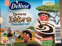 Mängden socker i Dessert zebre chocolat-lait