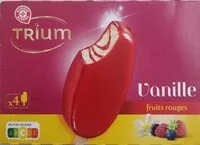 Mängden socker i Trium vanille fruits rouges