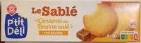Mängden socker i Sablé au caramel au beurre salé