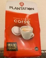Mängden socker i Plantation, dossettes de café corsé