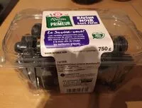 Mängden socker i Raisin noir sans pepins
