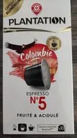 Mängden socker i Colombie n°5 Expresso