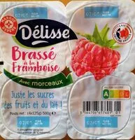 Mängden socker i Brassé à la framboise avec morceaux