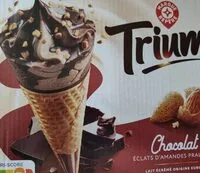 Mängden socker i Glace cône chocolat éclat d'amandes pralinées