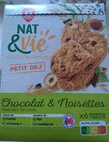 Mängden socker i Biscuits à l'avoine, chocolat, Noisettes et graines de chia