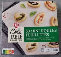 Mängden socker i 50 Mini Roulés Feuilletés