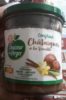 Mängden socker i Confiture châtaignes à la vanille