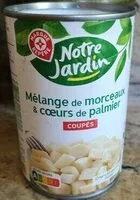 Mängden socker i Morceaux cœurs de palmier