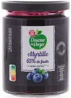 Mängden socker i Myrtille 65% de fruits