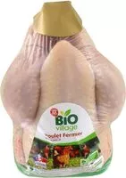 Mängden socker i Poulet fermier bio élevé en plein air