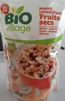 Mängden socker i Muesli croustillant fruits secs