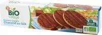 Mängden socker i Biscuit nappé chocolat au lait bio