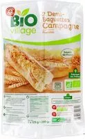 Mängden socker i Demi-baguettes de campagne précuites x 2