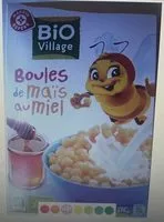 Mängden socker i Bio village - Boules de maïs au miel