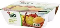 Mängden socker i Purée de fruits pomme poire sans sucres ajoutés bio 4 x 100 g