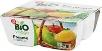 Mängden socker i Bio village - Pomme sans sucres ajoutés