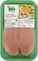 Mängden socker i Filets de poulet fermier bio x 2