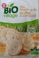Mängden socker i Mini galettes de riz bio au miel